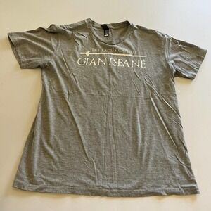 5/ $25 GIANTSBANE Gray casual t-shirt L